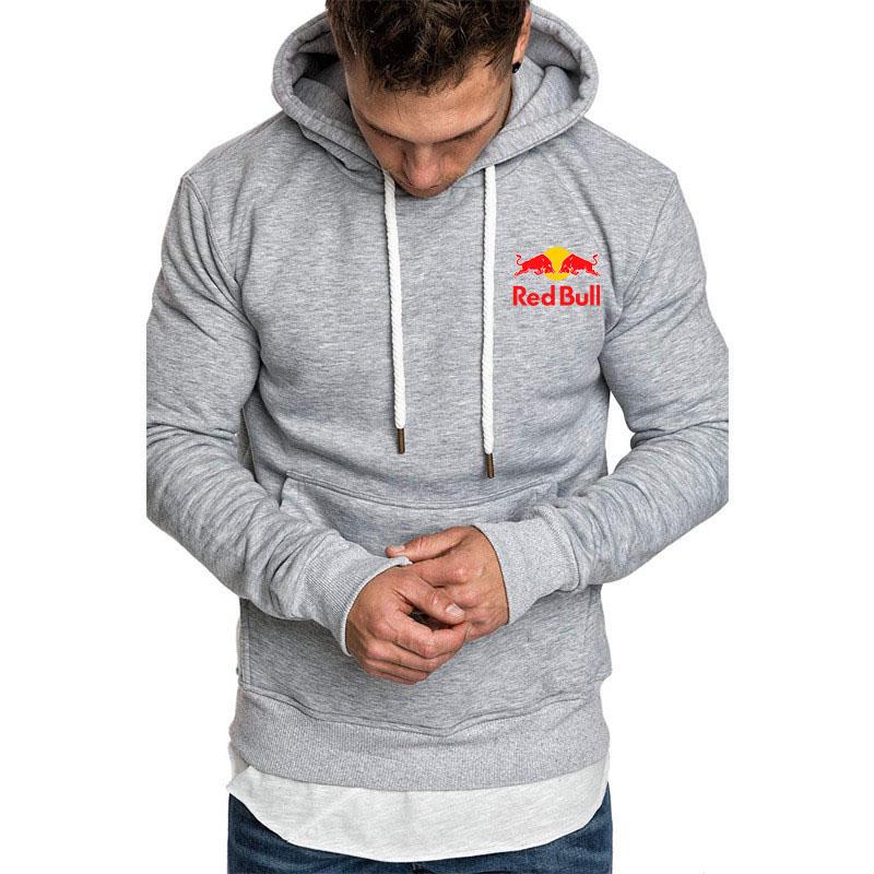 Red Bull Logo Men's Hoodie Pullover Casual Sportswear for Spring Autumn 2025 Running Cycling Wear Basketball Fashion Sweatshirt