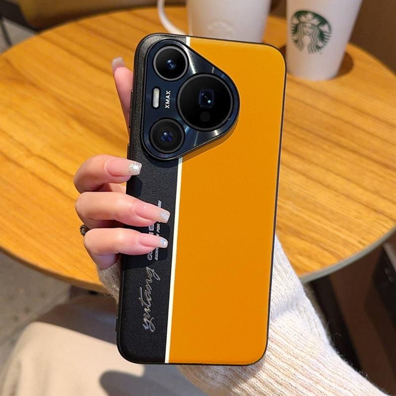 Night Lightning Fluorescent Line Two-pigment Leather Case For Huawei Pura 70 Pura70 Pro + Pura 70 Pro Lens Protect Cover