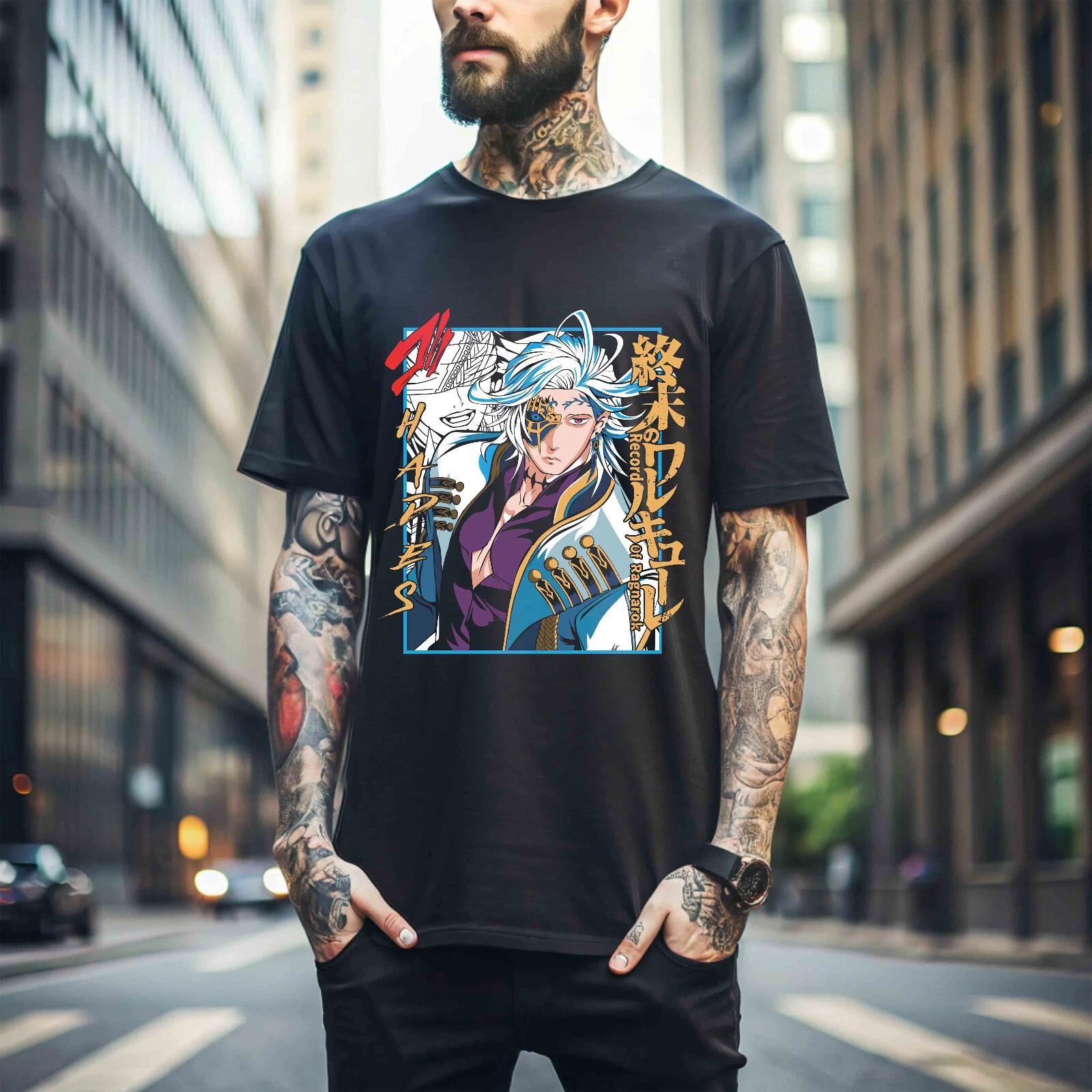 

Футболка с принтом Будды Футболка Рагнарек Будда Аниме Манга Подарок для фанатки Девушка футболка 492 3XL чёрный