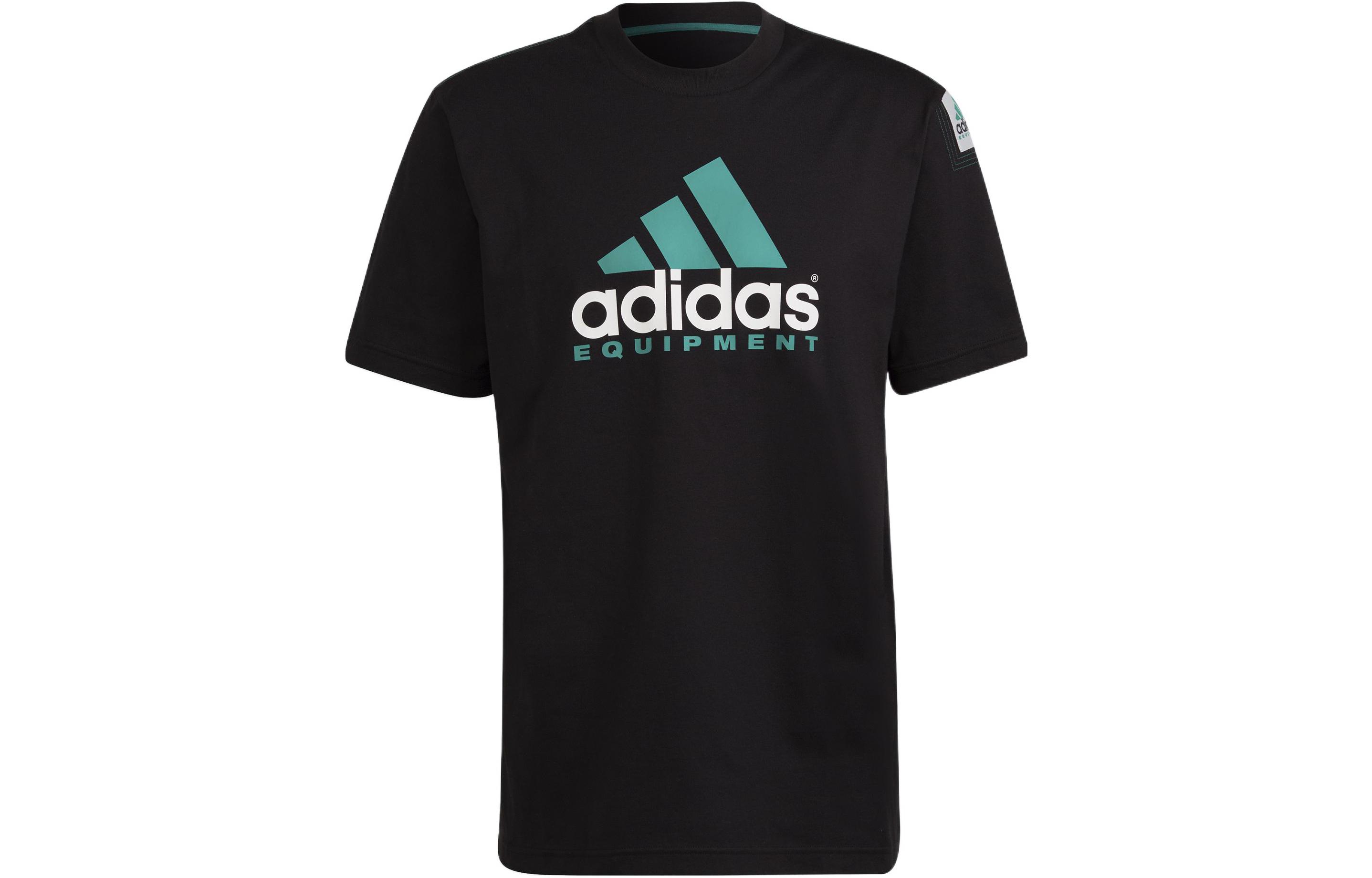 Adidas T Shirts Men s Black Crew Neck Straight Fit HG8099 XS