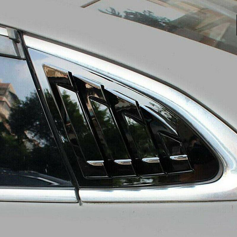 For Chevrolet Malibu 2016- Car Rear Louver Window Side Shutter Cover Trim Sticker Vent Scoop ABS Carbon Fiber Accessories