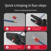 Ratchet wire pressing pliers, wire pressing pliers, cold pressing terminal pliers, bare terminal OTUT wiring pliers