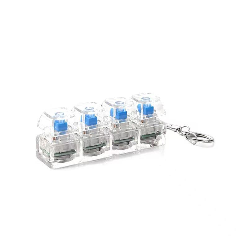 Creative Button Squeeze Keychain: Stress Relief & Boredom Buster Toy
