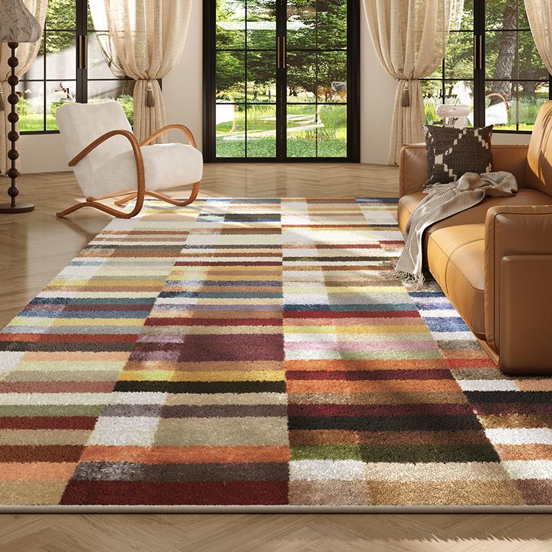 American Style Living Room Decoration Retro Carpet Thick Anti-slip Lounge Mat Large Area Rugs for Bedroom Fluffy Plush Study Rug