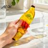 Fake Fruit Bar Squeeze Toy Clear with Inside, Stress Relief Shapeable Soft TPR Fidget Gadgets Stick Sensory Toy, Transparent Strip Figdet for