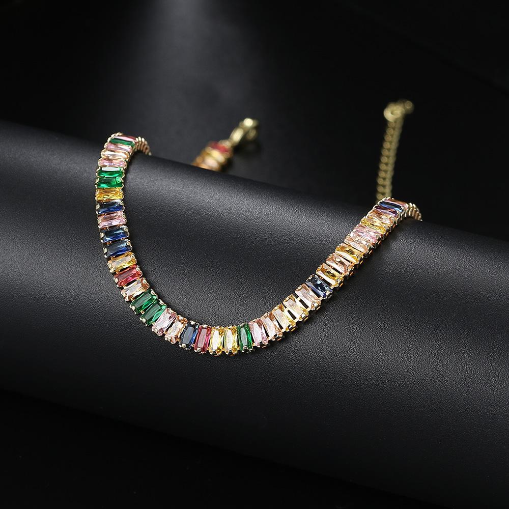 Sexy Crystal Tennis Short Choker Necklace for Women Luxury Dazzling Iced Out Zirconia Collar Chain On Neck Fashion Party Jewelry