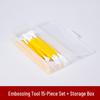 8-Piece Polymer Clay Sculpting Tool Set - Handmade Plastic Embossing Knives for DIY Projects