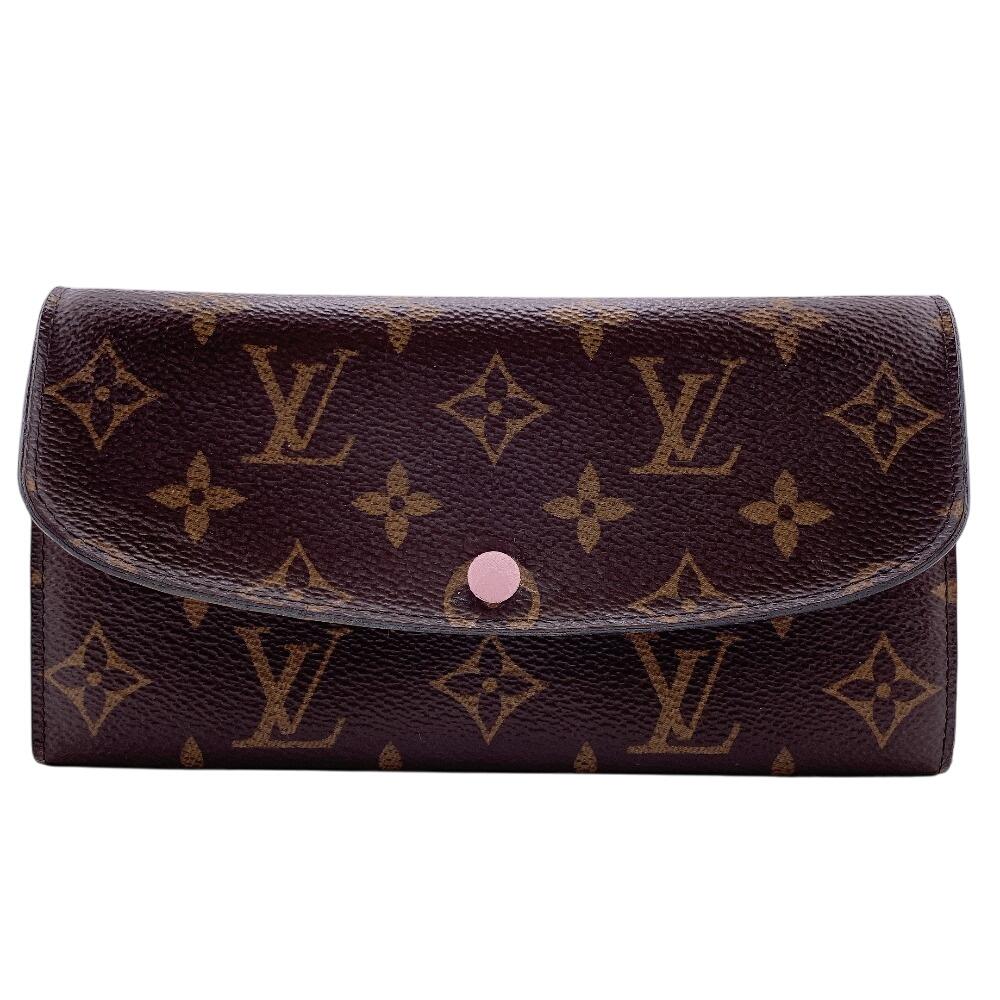 

LOUIS VUITTON M61289 Monogram leather Portefeuille Emily Purse Brown leather Women Used
