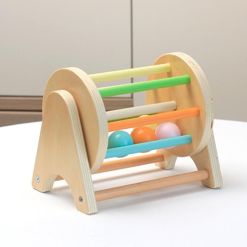 Wooden ball drawer goal box educational toys children's early education intellectual development coin box teaching aids