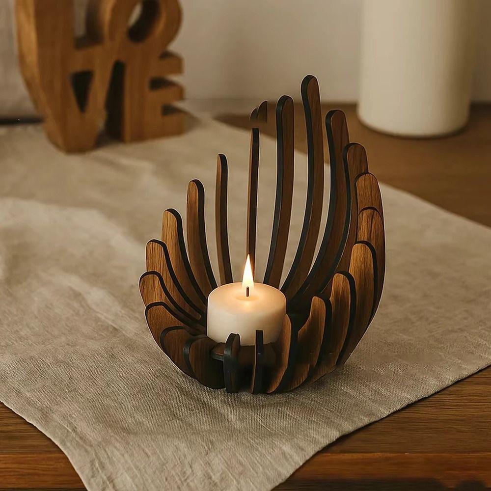 Manual Assembly Lotus-shaped Candle Holder Decorative Candles Lamp Stand  Party Decoration
