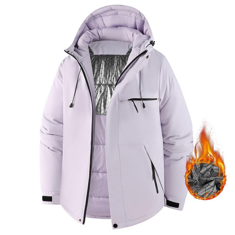 Couple's Graphene Cotton Jacket Thickened Winter Warmth, Windproof, Waterproof Outdoor Mountaineering Clothing Couple's Coat Cotton Jacket