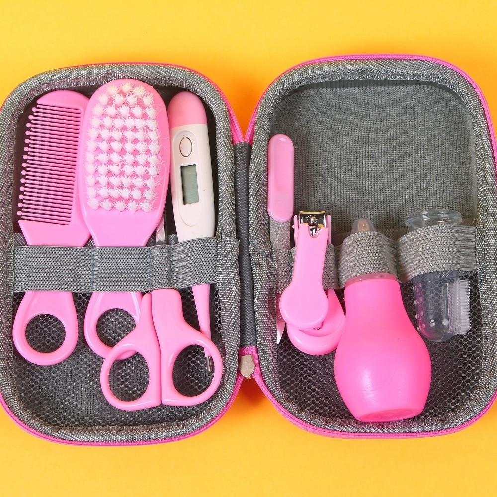 8pcs Soft Bristle Brush Baby Health Care Kit Material Safety Mother and Baby Care  Kids Health