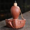 Traditional Craft Incense Burner Skeleton Burner, Backflow Waterfall Cone Holder, Gothic Skull Stick Holder for Halloween Home Decor, Meditation