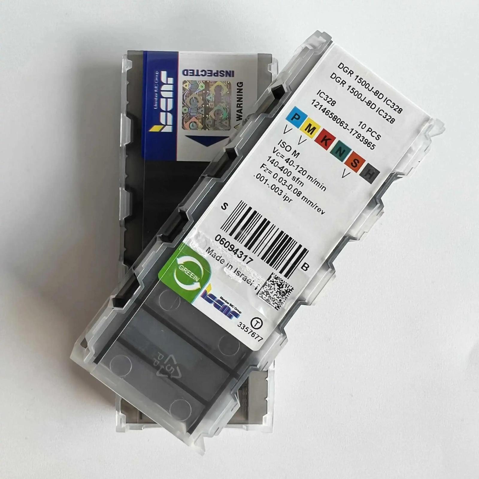 

ISCAR / DGR1500J-8D IC328 /Industrial indexable Carbide Inserts 10 PCS