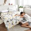 Lit d'été matelassé simple et double, léger, noyau de couette imprimé, climatisation, couette double, queen size, couette fine à carreaux