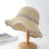 Women's Large Brim Foldable Breathable Straw Sun Hat for Summer Travel & Vacation