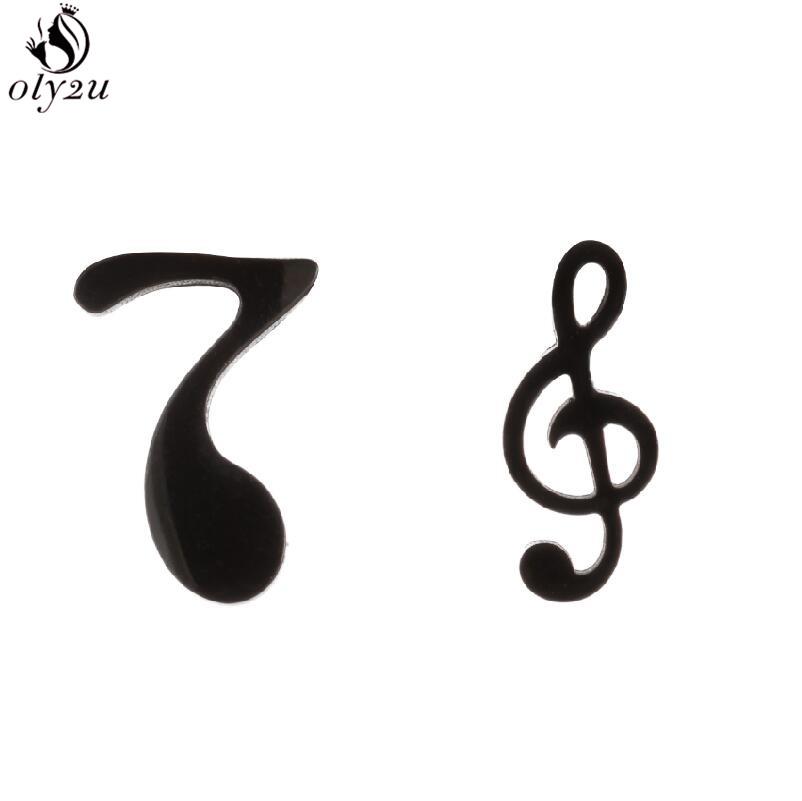 Hip-hop Stainless Steel Microphone Guitar Earring for Women Musical Ear Jewelry Girls Music Party Earrings Gift Accessories