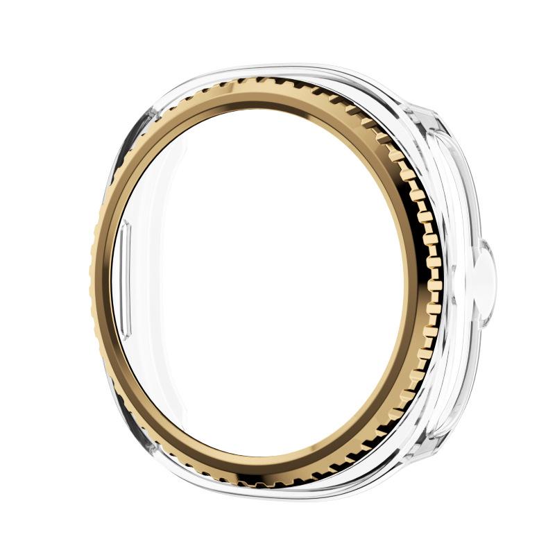 

Bezel Ring+Cover Case for Samsung Galaxy Watch 8 classic 46mm Case Protector Hard PC Bumper Shell Galaxy 8 classic protective Watch 8 classic 46mm Яскраво-рожевий