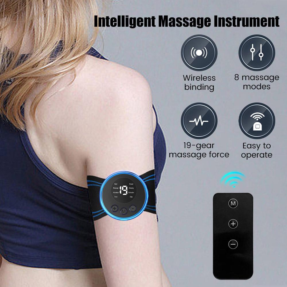 Portable EMS Neck Massager 8 Modes Mini Shoulder Cervical Massage Pain Relief Muscle Stimulator Relaxation