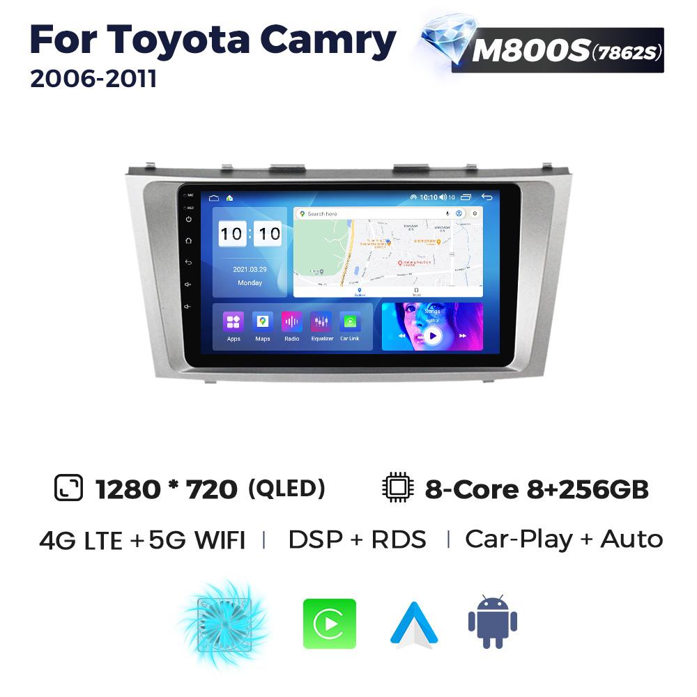 Navifly 2Din Android Car Radio For Toyota Camry 7 XV 40 50 2006-2011 Multimedia Video Player GPS Carplay Auto Stereo Head Unit