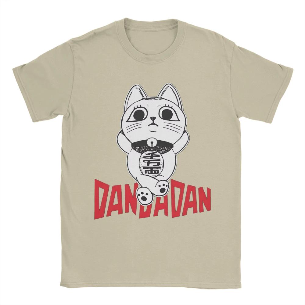 Dandadan Men Printed T Shirts Turbo Granny Cat Awesome Women Tee Shirt Short Sleeve O Neck Unisex T-Shirt Cotton Gift Clothing