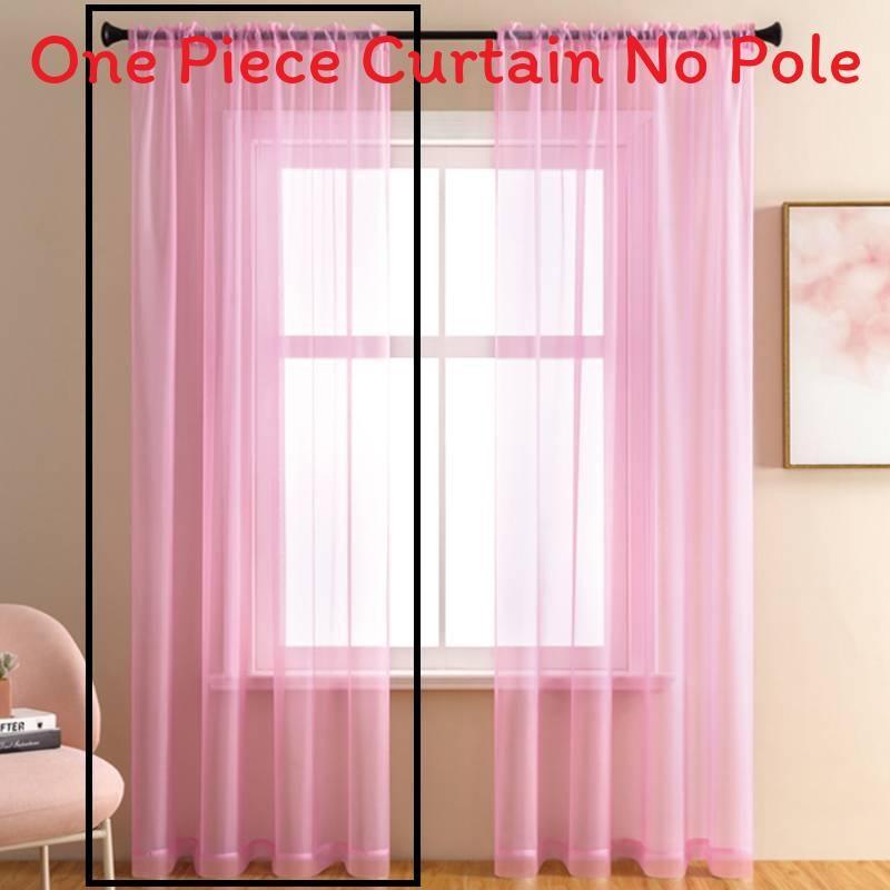 

Оконный полиэстеровый модный чехол с полупрозрачным эффектом для спальни и кухни 140cm x 185cm розовый