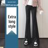 High-Waisted Maternity Flare Pants - Trendy, Loose, Split Wide-Leg Design for Comfortable Fit