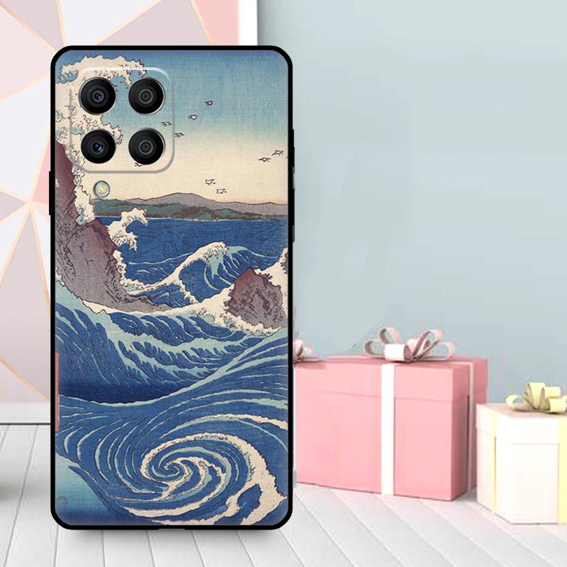 Japanese Ukiyo-e Art Case For Samsung Galaxy M35 M56 M12 M06 M32 M52 M55 M15 M11 M13 M14 M16 M36 M31 M53 M34 M54