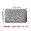 Household Items Embossed Fiber Carpet, Bathroom Living Room Anti Slip Mat, Pebble Floor Mat