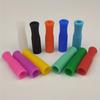 50pcs Reusable Straw Tips,Multi-Colored Covers for 6mm Wide Stainless Steel Straws