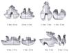 8PCS Christmas Cookies Cutter Set Xmas Tree Elk Cookie Mold Happy New Year Decoration