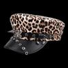 Spider Hoop Riveted Flat Top Cap Spice Girl Style PU Leather Captain Caps New Newsboy Hat