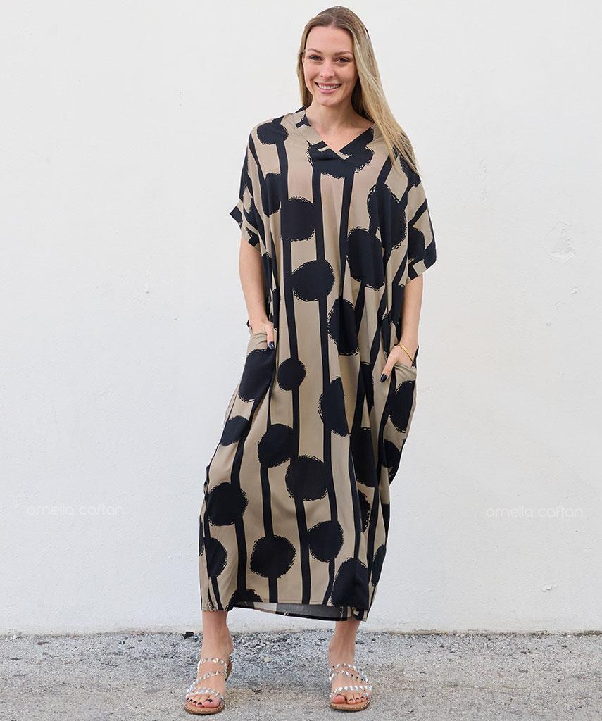 Summer Plus Size Loose Fit Vacation V-Neck Short Sleeve Maxi Dress Women Beach
