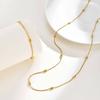 Simple Stainless Steel Rice Bead Round Snake Chain Jewelry, Versatile Fashion Bracelet Women Br-2645