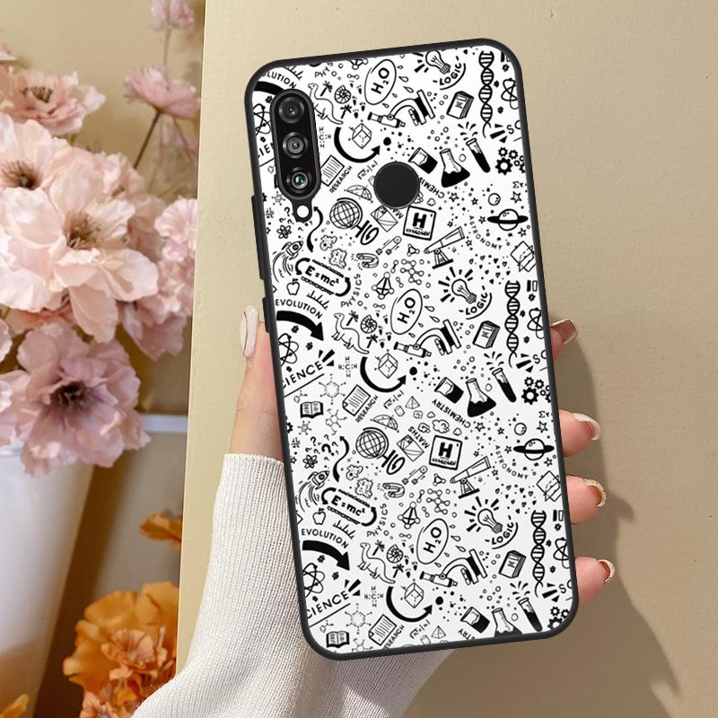 Science Chemistry Caffeine For Huawei Nova 10 SE 9 3i 7i 8i 11i 12i Y73 Y90 Y70 Y72 Y61 Y91 P60 Pro P40 P30 Lite Case