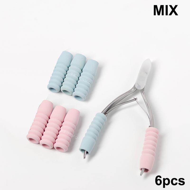 6 Pcs Nail Art Protective Sleeve Dead Skin Scissor Hand Cap Nipper Cover For Nail Cuticle Scissors Manicure Pedicure Tools Kit
