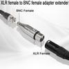 QIANRENON XLR BNC Adapter 3-Pin XLR Female To BNC Female Coaxial Video RF Audio Camera Microphone Mixing Console Extension Converter