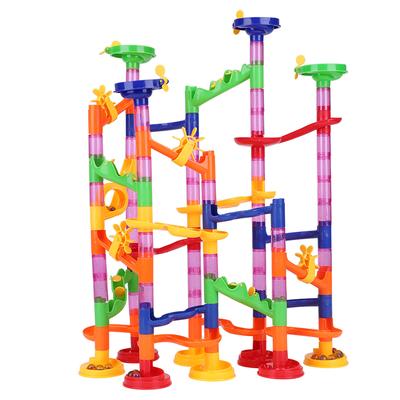 Creative DIY Marble Race Run Maze Balls Track Blocks Educational Toys for Children Kids