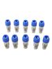 Pack of 10 3 Pin Male Power Connectors 20A 250V AC for Audio Equipment and Stage Light Power Supply Applications