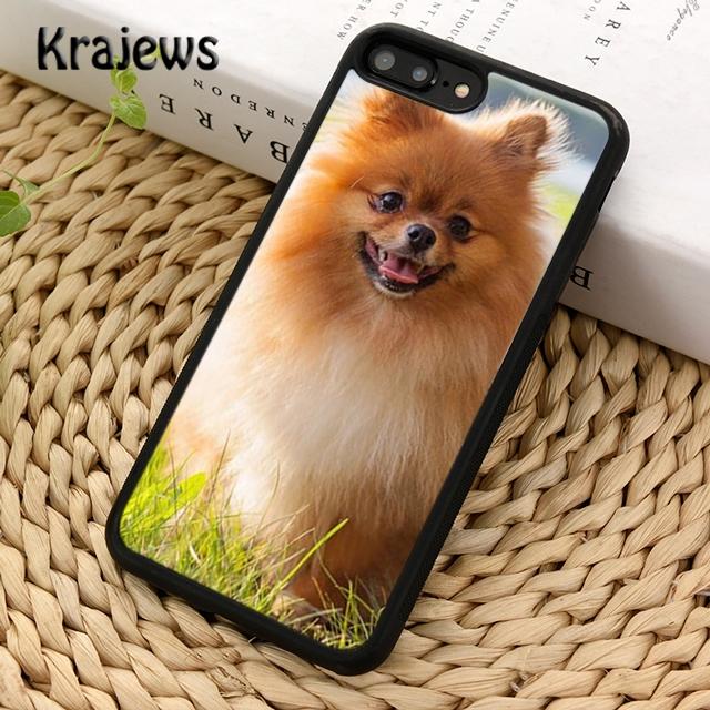 Krajews Pomeranian Puppy Dog Phone Case Cover For iPhone 16 15 14 Plus XS XR 11 12 Mini 13 Pro Max Coque Shell Fundas