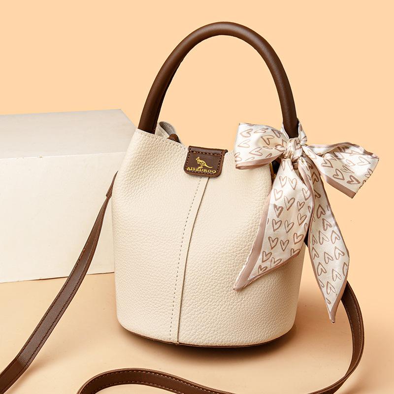 

Женская сумка Новая женская сумка высокого класса Универсальная сумка-мессенджер из мягкой кожи Модная портативная сумка-ведро