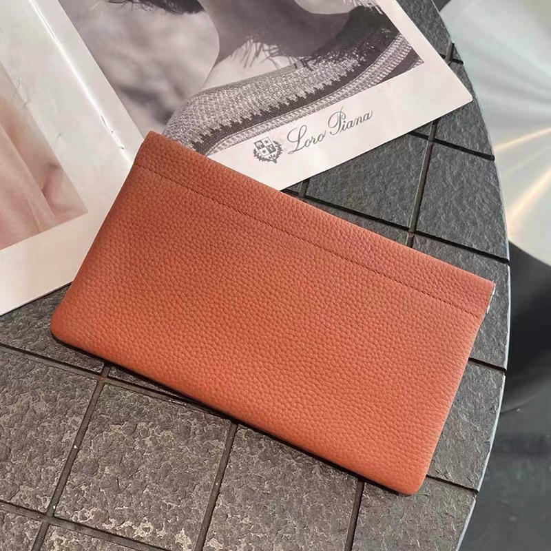 Self-Closing Long Wallet Artificial Leather Passport Driver's License Document Holder Data Cable Cosmetic Bag Storage