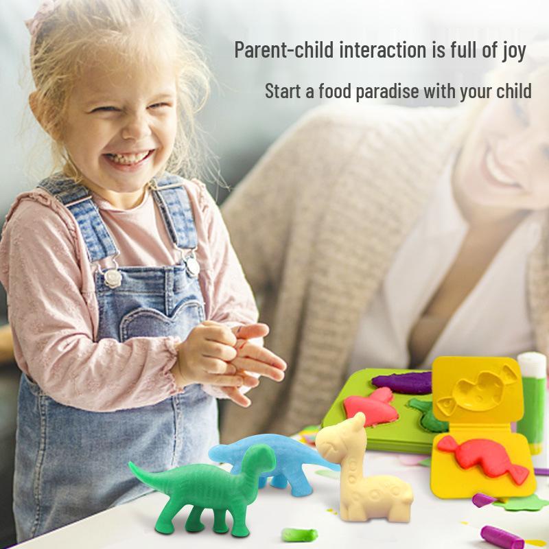 Bunte, nicht trocknende Knete für Kinder - DIY Weizenknete Spielzeug für Jungen und Mädchen, Ideal für Handarbeiten und den Kindergarten