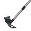 Long Handle Weed Puller Tool Heavy-Duty 2-in-1 Weeding Tool Hand Weed Rake And Hoe for Easy Weeding Soil Loosening Digging in Garden Yard Lawn