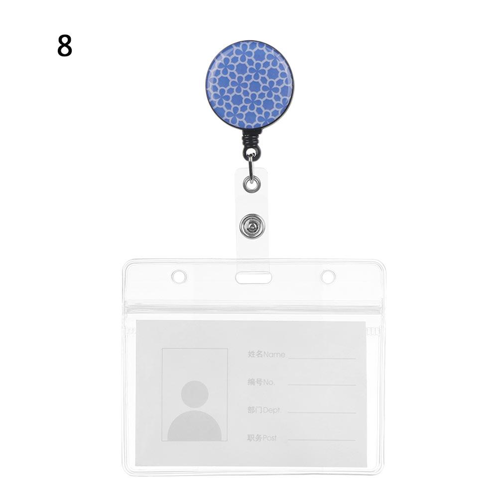 New Nurse Doctor Retractable Badge Reel with Horizontal Style Aluminum ID Business Card Work Card Badge Holder Office Supplies