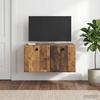 Wall Mounted TV Cabinet 59.5 x 41 x 30 cm Reclaimed Wood Look