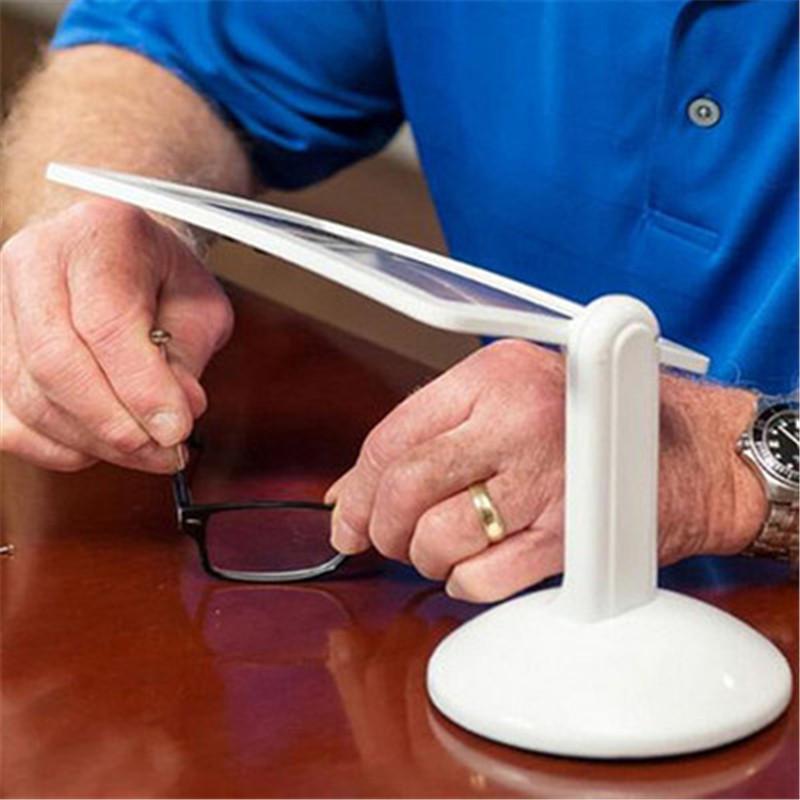

3X Desktop Magnifying Glass Fresnel Lens 360 Degree Rotating Bracket Portable Reading Magnifier 3X