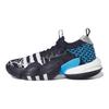 Adidas Trae Young 2.0 Basketball Shoes Kids Sneakers Black Blue ID2216
