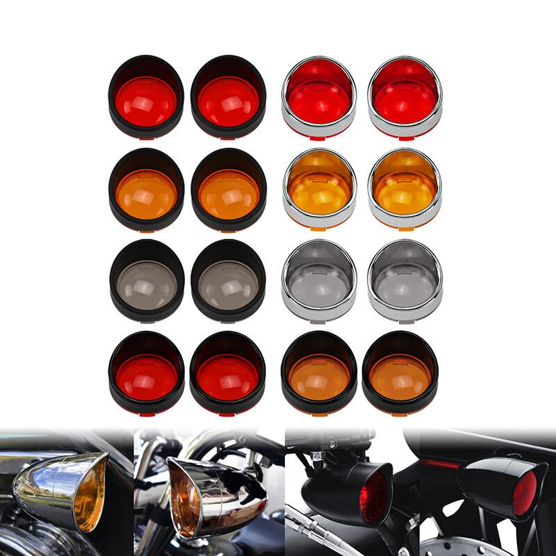 Turn Signal Light Lens Cover Visor Ring Fits For Harley Softail Touring 2000~22