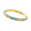 Enamel Vintage Cloisonne Bangle Traditional Butterfly Floral Chinese Flower Bangle Vintage Chinese Women's Hand Bracelet